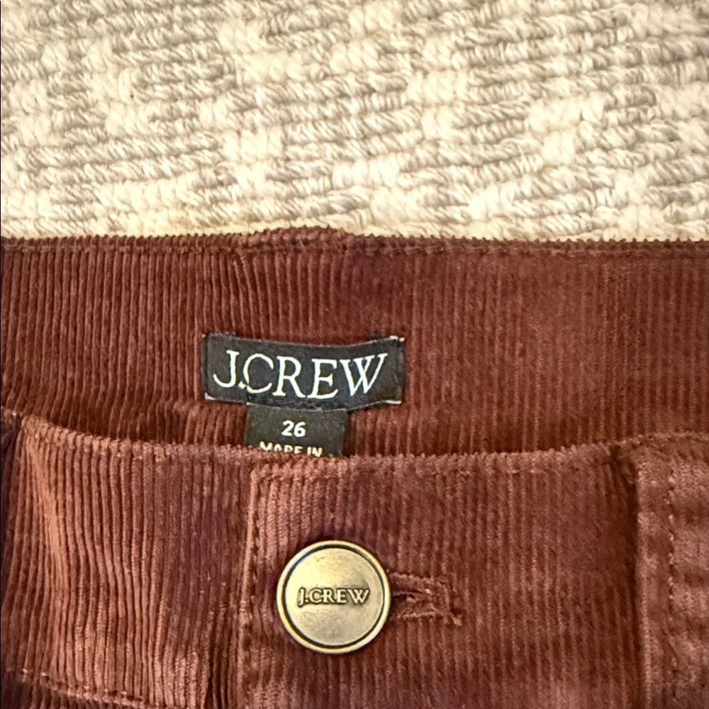 J Crew Slim-wide pant in corduroy, French Press Brown, size 26 - Picture 2 of 4